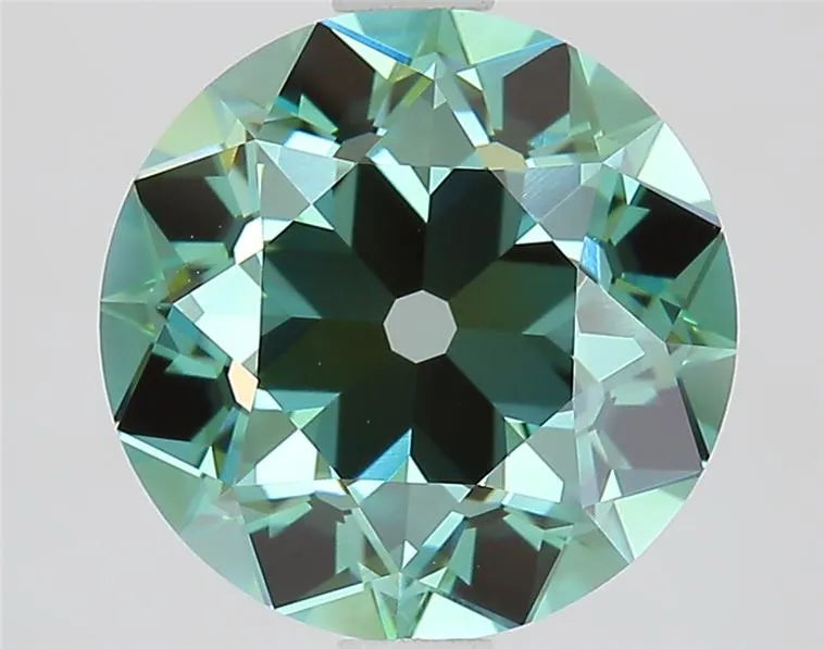 2.65ct European cut Lab Grown Diamond (Colour Fancy Vivid Green, Clarity VVS2, IGI Certified)