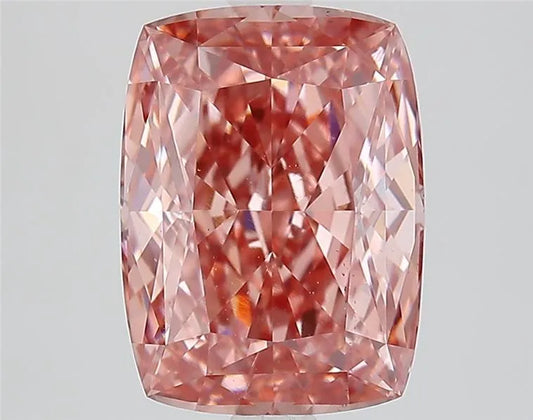3.61ct Cushion modified Lab Grown Diamond (Colour Fancy Vivid Pink, Clarity VS2, IGI Certified)