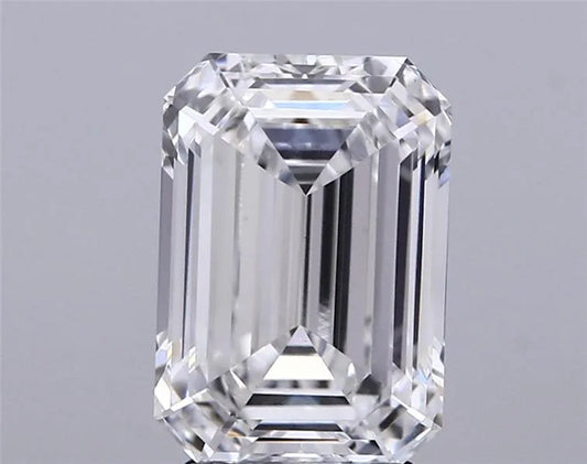 2.93ct Emerald Lab Grown Diamond (Colour E, Clarity VVS2, IGI Certified)