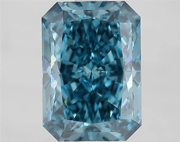 2.01ct Radiant Lab Grown Diamond (Colour Fancy Vivid Blue, Clarity VS1, IGI Certified)
