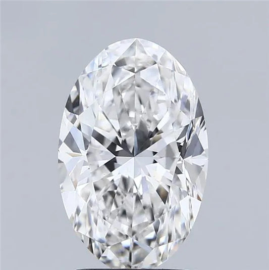 2.50ct Oval Lab Grown Diamond (Colour F, Clarity VVS2, IGI Certified)