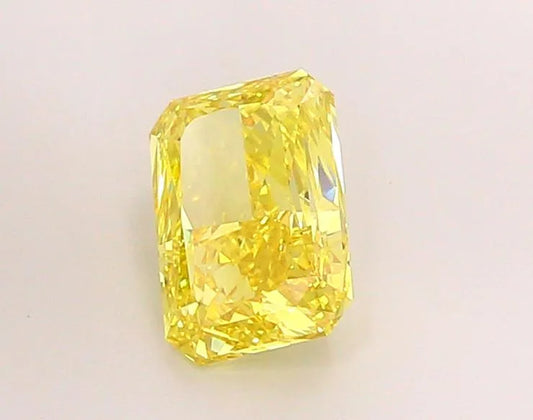 4.03ct Radiant Lab Grown Diamond (Colour Fancy Vivid Yellow, Clarity VVS2, IGI Certified)