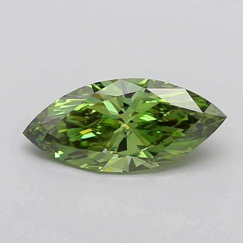 2.00ct Marquise Lab Grown Diamond (Colour Fancy Vivid Green, Clarity VS2, IGI Certified)