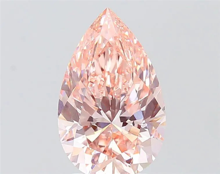 3.02ct Pear Lab Grown Diamond (Colour Fancy Intense Pink, Clarity VVS2, IGI Certified)