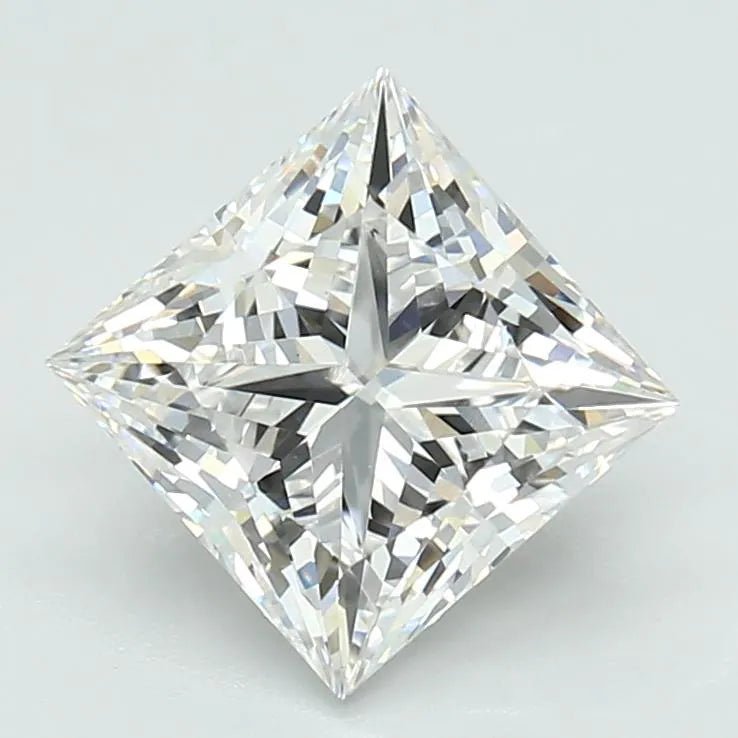 2.09ct Princess Lab Grown Diamond (Colour E, Clarity VS1, Cut EX, IGI Certified)