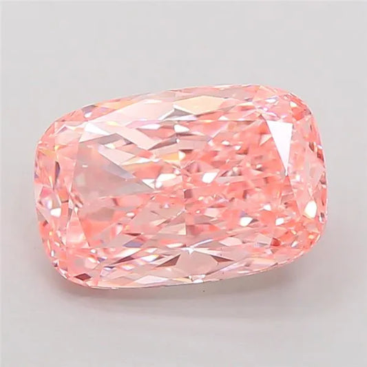 3.06ct Cushion modified Lab Grown Diamond (Colour Fancy Vivid Pink, Clarity VS1, IGI Certified)