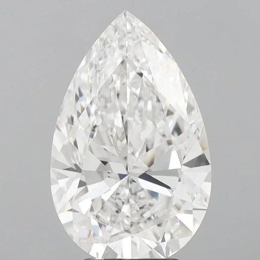 4.06ct Pear Lab Grown Diamond (Colour D, Clarity VVS2, IGI Certified)
