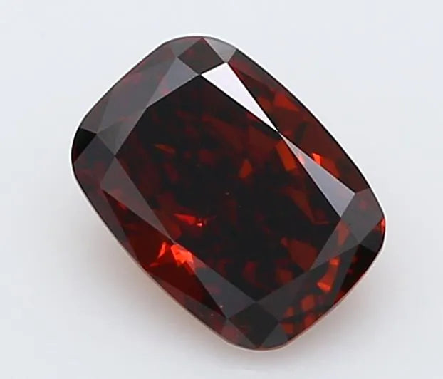 0.44ct Cushion brilliant Lab Grown Diamond (Colour Fancy Deep Orange, Clarity VS1, IGI Certified)