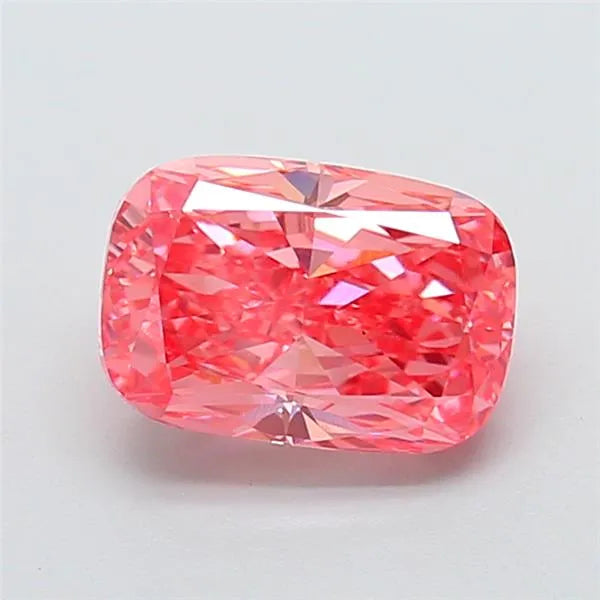 2.63ct Cushion modified Lab Grown Diamond (Colour Fancy Vivid Pink, Clarity VS1, IGI Certified)