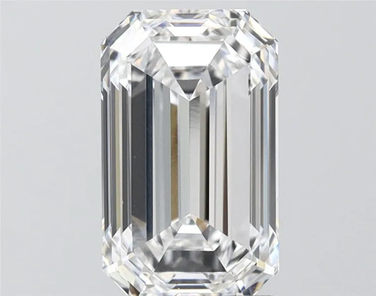 2.97ct Emerald Lab Grown Diamond (Colour D, Clarity VVS2, IGI Certified)