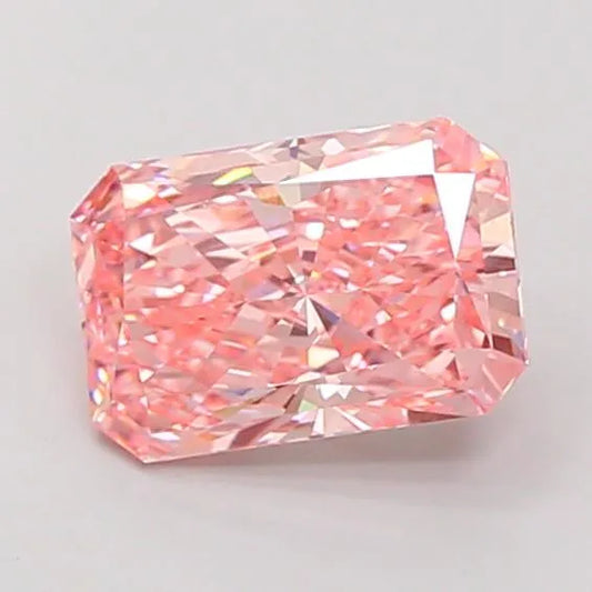 3.01ct Radiant Lab Grown Diamond (Colour Fancy Vivid Pink, Clarity VS1, IGI Certified)