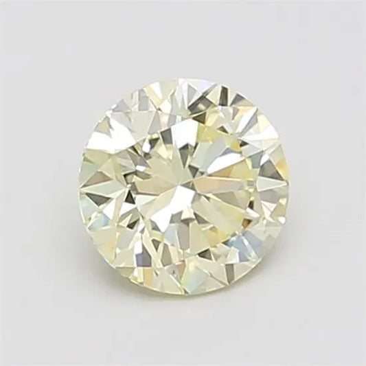 0.34ct Round Lab Grown Diamond (Colour Fancy Yellow, Clarity VVS2, Cut ID, IGI Certified)