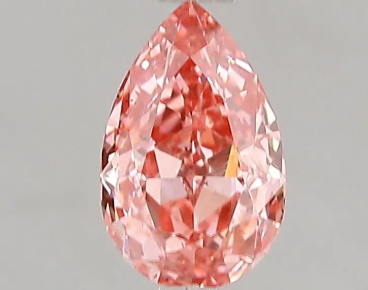 1.01ct Pear Lab Grown Diamond (Colour Fancy Vivid Pink, Clarity SI1, IGI Certified)