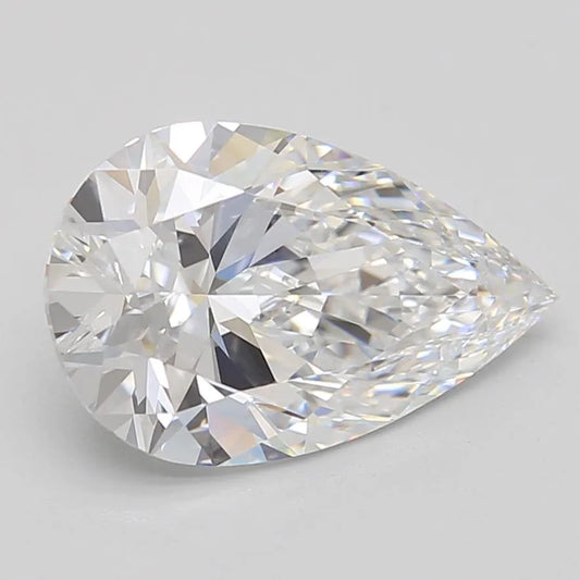 2.86ct Pear Lab Grown Diamond (Colour D, Clarity VVS1, GIA Certified)