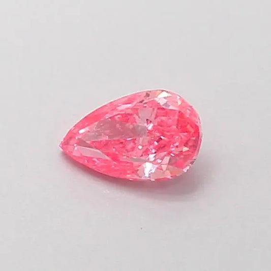 0.20ct Pear Lab Grown Diamond (Colour Fancy Vivid Pink, Clarity VVS1, IGI Certified)