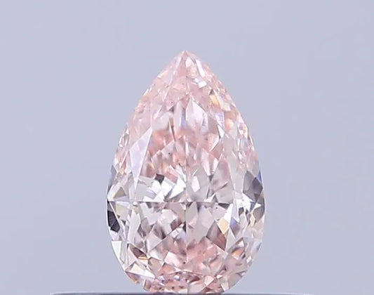 0.36ct Pear Lab Grown Diamond (Colour Fancy Pink, Clarity VS1, IGI Certified)