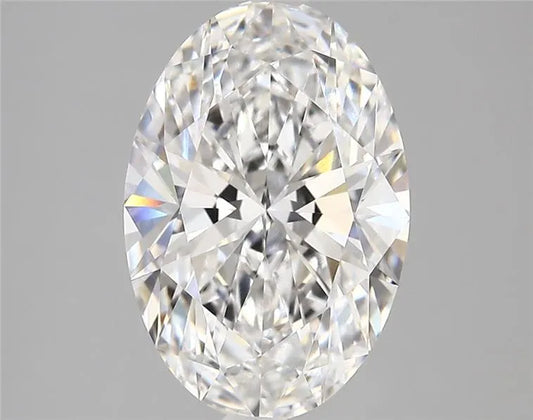 3.72ct Oval Lab Grown Diamond (Colour D, Clarity VVS2, IGI Certified)