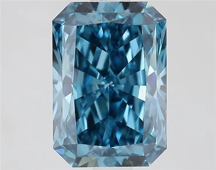 2.09ct Radiant Lab Grown Diamond (Colour Fancy Vivid Blue, Clarity VVS2, IGI Certified)