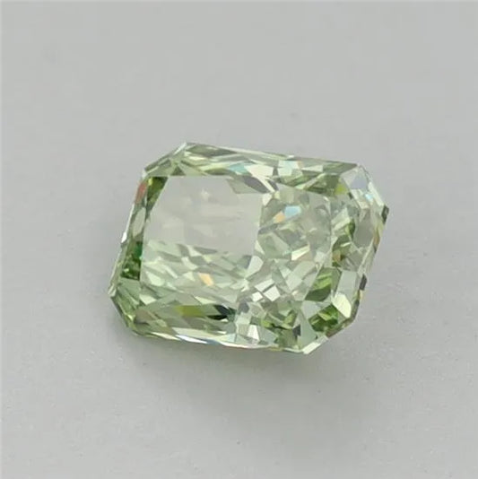 0.57ct Radiant Lab Grown Diamond (Colour Fancy Vivid Green, Clarity VVS2, IGI Certified)