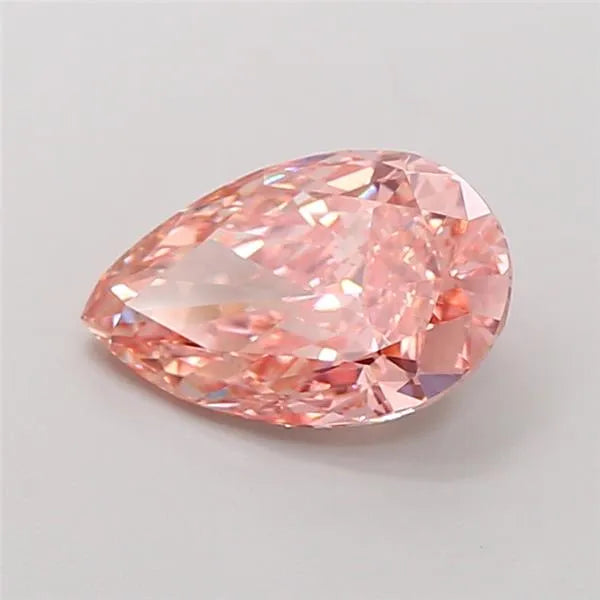 2.11ct Pear Lab Grown Diamond (Colour Fancy Intense Pink, Clarity VVS2, IGI Certified)