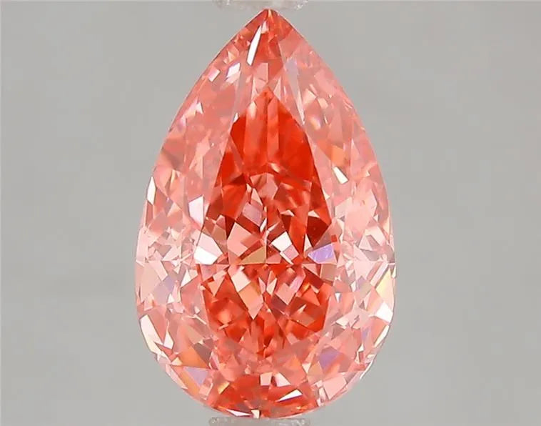 2.09ct Pear Lab Grown Diamond (Colour Fancy Vivid Pink, Clarity VVS2, IGI Certified)