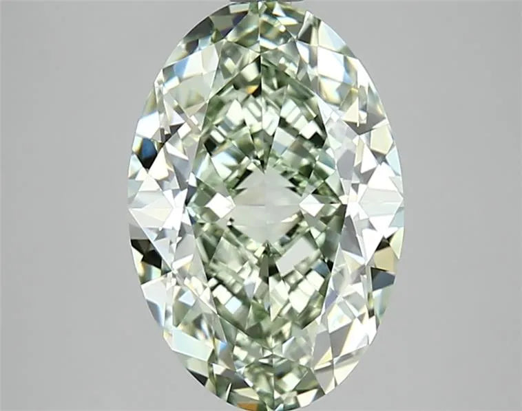 3.08ct Oval Lab Grown Diamond (Colour Fancy Green, Clarity IF, IGI Certified)