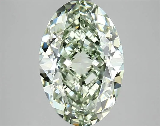 3.08ct Oval Lab Grown Diamond (Colour Fancy Green, Clarity IF, IGI Certified)