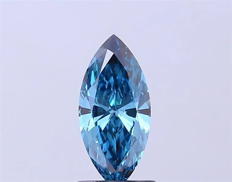1.00ct Marquise Lab Grown Diamond (Colour Fancy Vivid Blue, Clarity VVS2, IGI Certified)