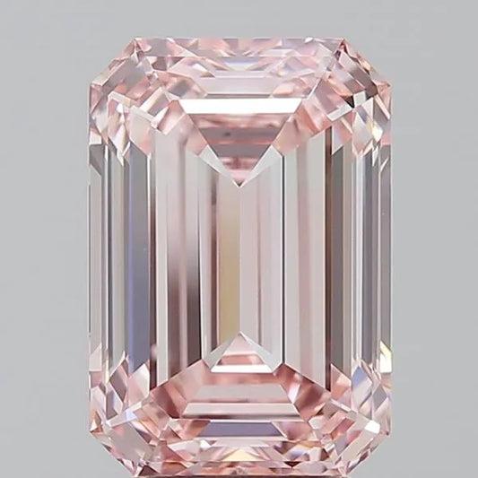 4.01ct Emerald Lab Grown Diamond (Colour Fancy Intense Pink, Clarity VVS2, IGI Certified)