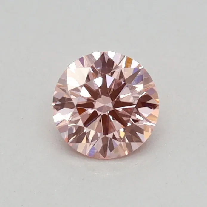 0.28ct Round Lab Grown Diamond (Colour Fancy Intense Pink, Clarity VS1, Cut ID, IGI Certified)