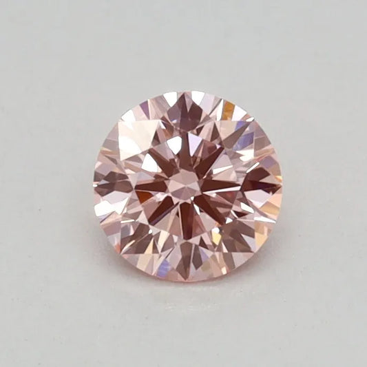 0.28ct Round Lab Grown Diamond (Colour Fancy Intense Pink, Clarity VS1, Cut ID, IGI Certified)