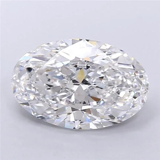 4.07ct Oval Lab Grown Diamond (Colour D, Clarity VVS2, IGI Certified)