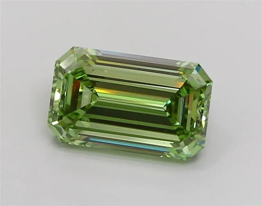 2.58ct Emerald Lab Grown Diamond (Colour Fancy Vivid Green, Clarity VS2, IGI Certified)