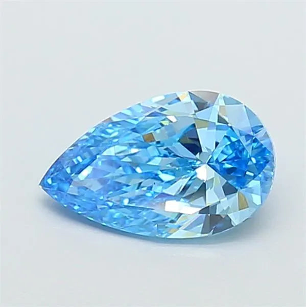 1.51ct Pear Lab Grown Diamond (Colour Fancy Vivid Blue, Clarity VS1, IGI Certified)