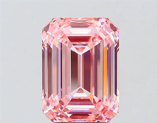 4.04ct Emerald Lab Grown Diamond (Colour Fancy Intense Pink, Clarity VVS2, IGI Certified)