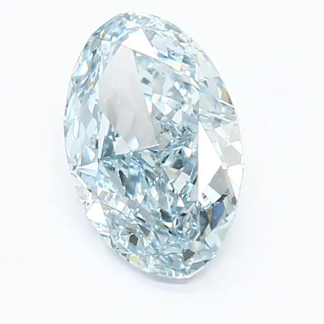 1.71ct Oval Lab Grown Diamond (Colour Fancy Intense Blue, Clarity VS2, IGI Certified)