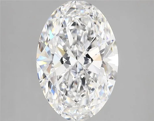 3.64ct Oval Lab Grown Diamond (Colour D, Clarity VVS2, IGI Certified)