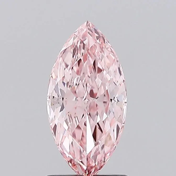 1.56ct Marquise Lab Grown Diamond (Colour Fancy Vivid Pink, Clarity VS1, IGI Certified)