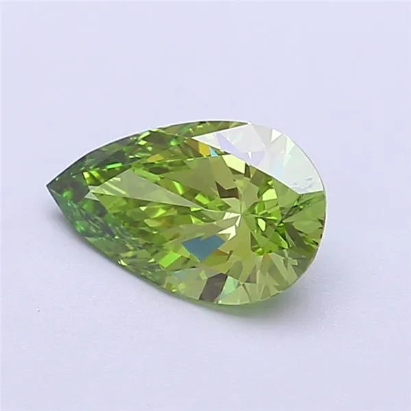 1.00ct Pear Lab Grown Diamond (Colour Fancy Vivid Green, Clarity VS1, IGI Certified)