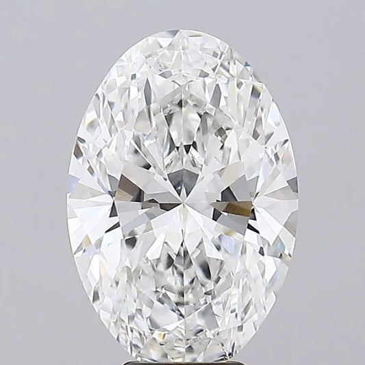 7.08ct Oval Lab Grown Diamond (Colour E, Clarity VVS1, IGI Certified)