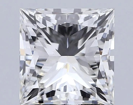 3.04ct Princess Lab Grown Diamond (Colour G, Clarity VS2, IGI Certified)