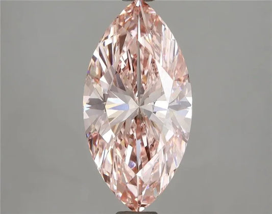 2.55ct Marquise Lab Grown Diamond (Colour Fancy Vivid Pink, Clarity VS1, IGI Certified)