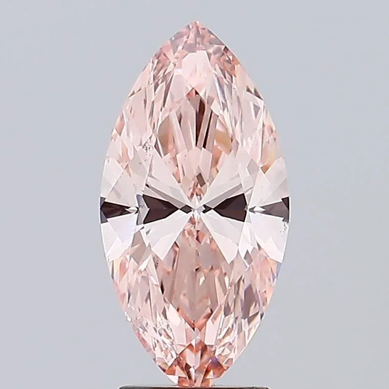 3.00ct Marquise Lab Grown Diamond (Colour Fancy Intense Brownish Pink, Clarity VS1, Cut GD, IGI Certified)