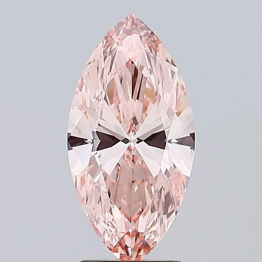 3.00ct Marquise Lab Grown Diamond (Colour Fancy Intense Brownish Pink, Clarity VS1, Cut GD, IGI Certified)