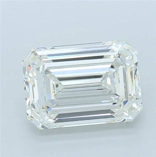 5.52ct Emerald Lab Grown Diamond (Colour G, Clarity VVS2, IGI Certified)