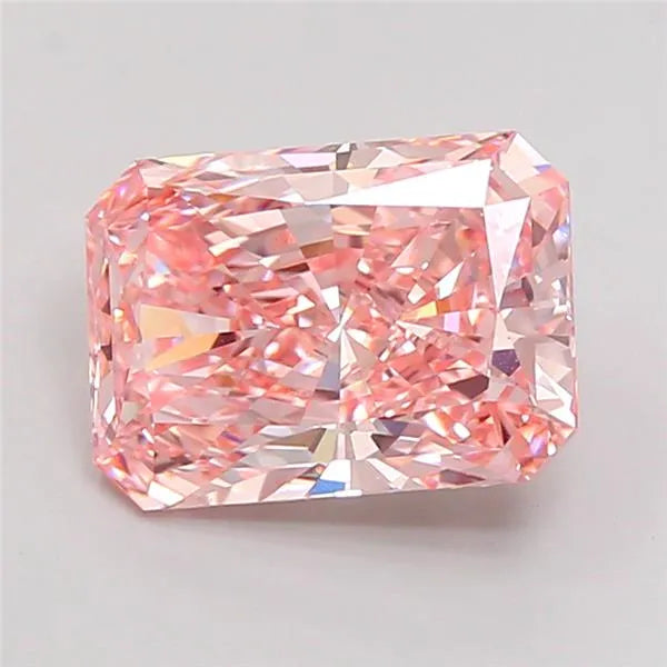 4.51ct Radiant Lab Grown Diamond (Colour Fancy Vivid Pink, Clarity VS1, IGI Certified)