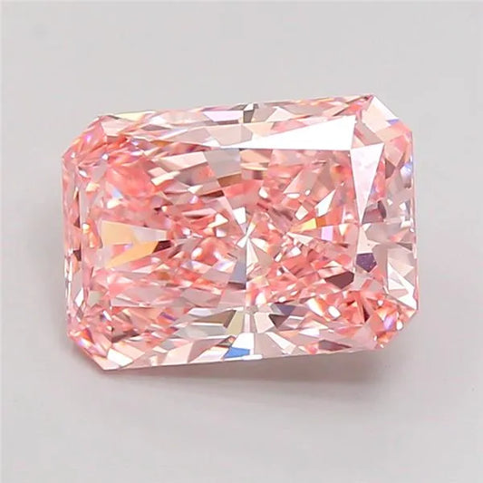 4.51ct Radiant Lab Grown Diamond (Colour Fancy Vivid Pink, Clarity VS1, IGI Certified)