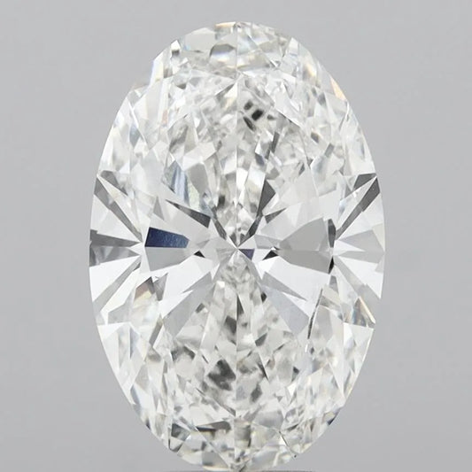 4.10ct Oval Lab Grown Diamond (Colour D, Clarity VVS2, IGI Certified)