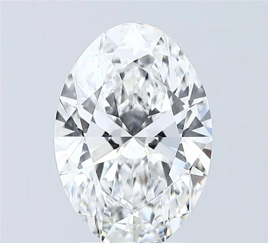 2.51ct Oval Lab Grown Diamond (Colour E, Clarity VVS2, IGI Certified)