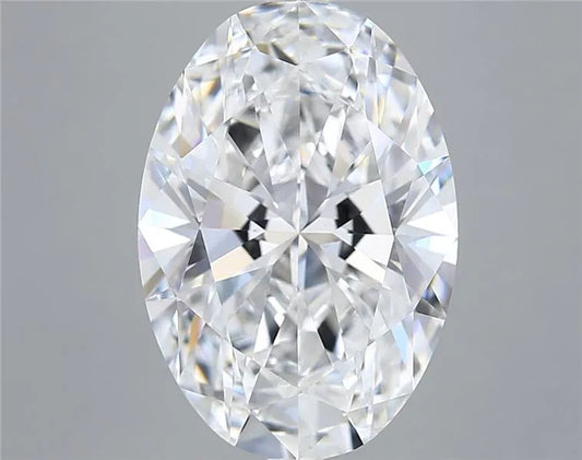 6.10ct Oval Lab Grown Diamond (Colour E, Clarity VVS2, IGI Certified)